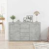 vidaXL Sideboard Concrete grey 120 x 36 x 69 cm Engineered wood