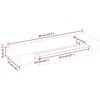 vidaXL Wall Mounted Shelf Set of 2 White MDF 31.5 in