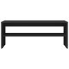 vidaXL TV Cabinet Black Engineered Wood Medium TV Cabinet Rectangular
