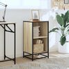 vidaXL Book Cabinet Sonoma oak Engineered wood, Metal Compact