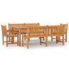 vidaXL Garden Dining Set Teak Solid Teak Wood Large Durable