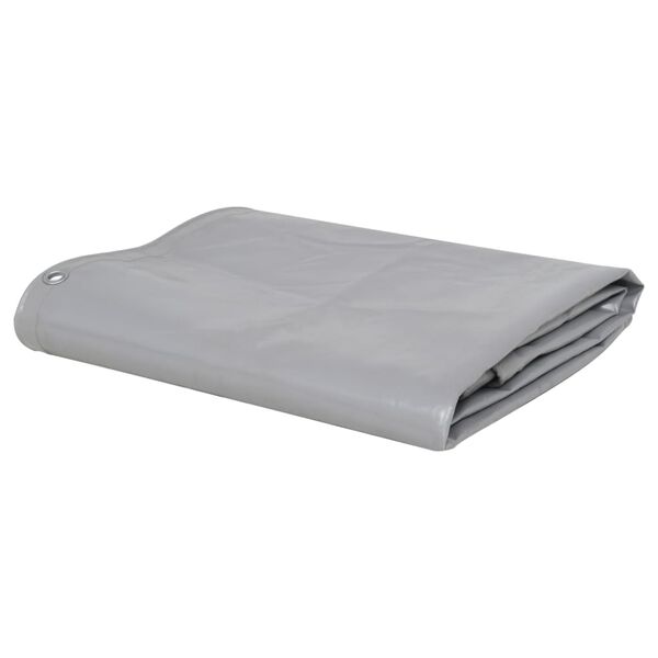vidaXL Tarpaulin 7.11 oz/ft&sup2; 11.5x16.4' Grey