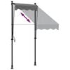 vidaXL Retractable Awning Anthracite 39.4"x59.1" Fabric and Steel