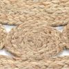 vidaXL Area Rug Natural jute tone Braided jute Large round rug Area Rug