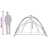 vidaXL Camping Tent Dome 3-Person Green Quick Release