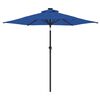 vidaXL Garden Parasol Azure Blue Polyester Large Tiltable