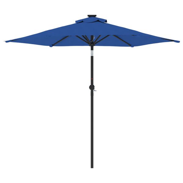 vidaXL Garden Parasol Azure Blue Polyester Large Tiltable