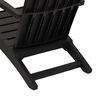 vidaXL Garden Adirondack Chair Set of 2 Black Polypropylene Standard