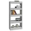 vidaXL Book Cabinet Concrete Grey Engineered Wood Medium Book Cabinet