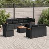 vidaXL Garden Sofa Set Black