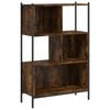 vidaXL Bookcase Smoked Oak Engineered wood, powder-coated steel Medium