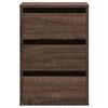 vidaXL Chest of Drawers Brown Oak Engineered Wood Small Chest of Drawers