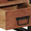 vidaXL Bedside Cabinet 15.75 x 15.75 x 23.23 in Solid Acacia Wood