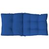 vidaXL Lowback Chair Cushion Set of 4 Royal Blue