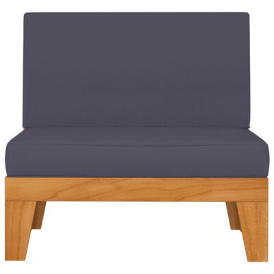 vidaXL 8 Piece Patio Lounge Set with Cushions Solid Acacia Wood
