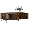 vidaXL Coffee Table Smoked Oak Engineered wood, iron Medium Coffee Table