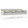 vidaXL Day Bed White Solid pine wood 35.4 x 78.7 in