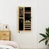 vidaXL Mirror Jewelry Cabinet Wall Mounted 11.8" x 3.3" x 41.7"