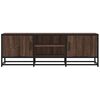 vidaXL TV Cabinet Brown Oak Engineered wood, metal Medium TV Cabinet