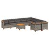 vidaXL Garden Sofa Set Grey