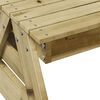 vidaXL Picnic Table Natural Pine Treated Pine Wood Kid-sized