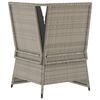 vidaXL Patio Sofa Light grey PE rattan One size Modular Garden Sofa