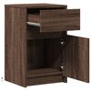 vidaXL Bedside Cabinet Set of 2 Brown Oak Engineered Wood Medium