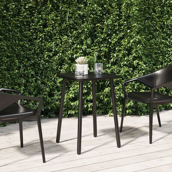 vidaXL Garden Table Anthracite Steel Small Durable Garden Table