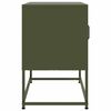 vidaXL TV Cabinet Olive Green Steel Medium TV Cabinet Rectangular