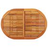 vidaXL Garden Table Reddish-brown Solid eucalyptus wood Medium