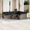 vidaXL Garden Sofa Set Grey