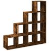 vidaXL Room Divider Bookcase Smoked oak Engineered wood