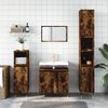 vidaXL Bathroom Furniture Set Smoked Oak Engineered wood, Metal Medium