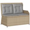 vidaXL Patio Lounge Set Beige and Brown