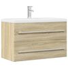 vidaXL Sink Cabinet Old Wood Engineered Wood 31.5 x 15.2 x 18.9 in