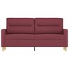 vidaXL 2-seater Sofa Wine Red Fabric (100% polyester), metal, textilene