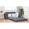vidaXL Sofa Bed Dark Grey 58.27 x 27.95 x 32.68 in Velvet