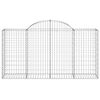 vidaXL Gabion Basket Set of 20 Silver Galvanized Iron 78.7x19.7x47.2 in