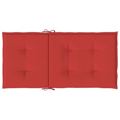 vidaXL Garden Lowback Chair Cushions 6 pcs Red 39.4"x19.7"x1.2" Oxford Fabric
