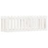 vidaXL Garden Raised Bed White Solid pine wood 59.1 in Width Durable