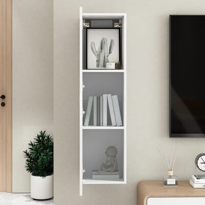 vidaXL TV Stand White 12"x11.8"x43.3" Engineered Wood