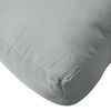 vidaXL Pallet Cushion Melange light gray Foam fiber Medium