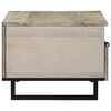 vidaXL Coffee Table Beige and Black 31.50 x 21.26 x 15.75 in