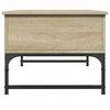 vidaXL Coffee Table Sonoma oak Engineered wood and metal