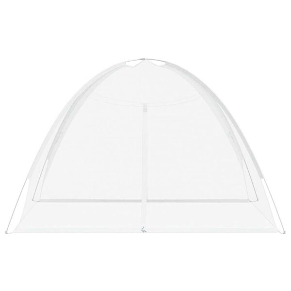 vidaXL Mosquito Net Mongolia with Doors 220 Mesh White 78.7x78.7x53.1"