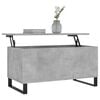 vidaXL Coffee Table Concrete Grey Engineered Wood, Metal