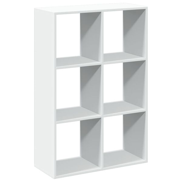 vidaXL Room Divider Bookcase White Engineered Wood Medium