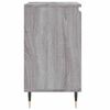 vidaXL Bathroom Cabinet Grey Sonoma Engineered Wood, Iron Medium