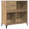 vidaXL Record Cabinet Artisan Oak Engineered wood, metal