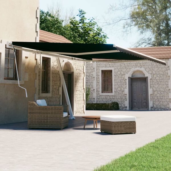 vidaXL Retractable Awning Anthracite